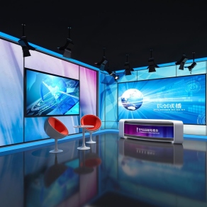 现代直播间3D模型下载